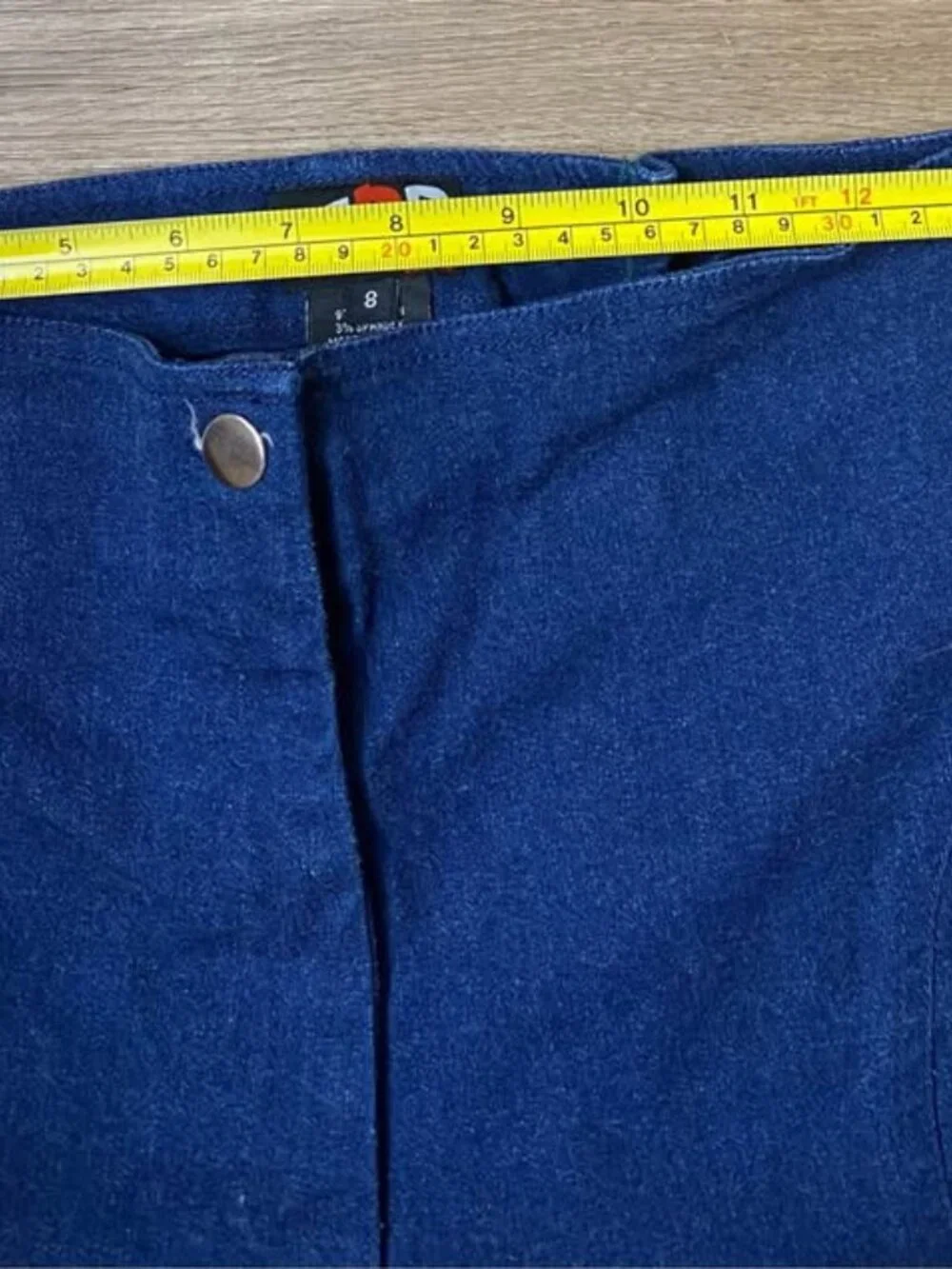 REDD Jeans Size 8 Dark Wash Embroidered Beaded Wide Leg Jeans Y2K Boho Capri